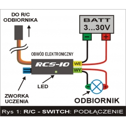 RC Switch 10A z programowalnym progiem