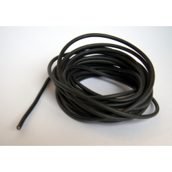 Kabel silikonowy czarny 1m, 0,5mm^2