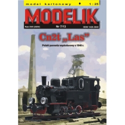 Modelik 1307 Polski parowóz Cn2t "Las"
