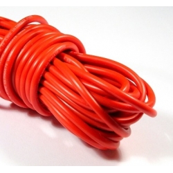 Kabel silikonowy 20 AWG czerwony 0,5m
